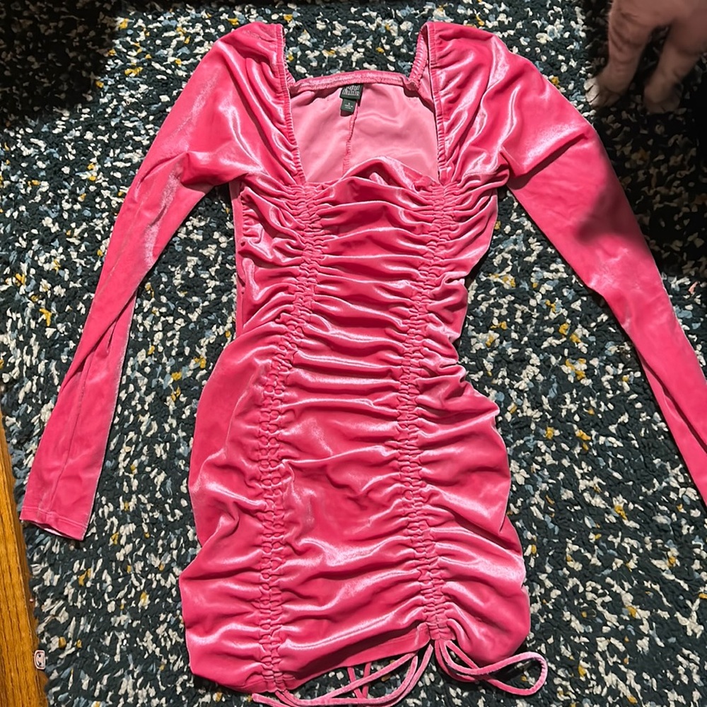 Pink cinch dress. Size small